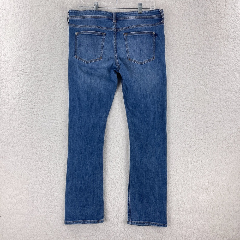 Pilcro Slim Boyfriend Crop Jeans Womens Size 30 Blue Denim Distressed Mid-Rise - Picture 11 of 16